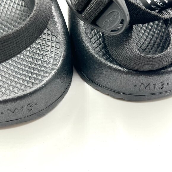 Chaco Mens Size 13 Z/2 Classic All Black‎ Sport Hiking Adjustable Sandals Shoes main image 10